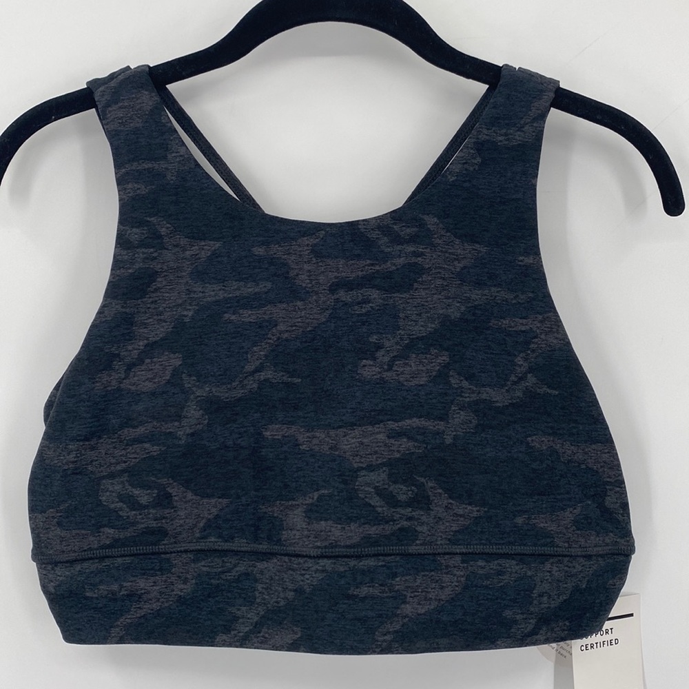 Vuori Elevation Bra Camo Print Strappy Back Sports Bra Size Large Athletic - Picture 3 of 10